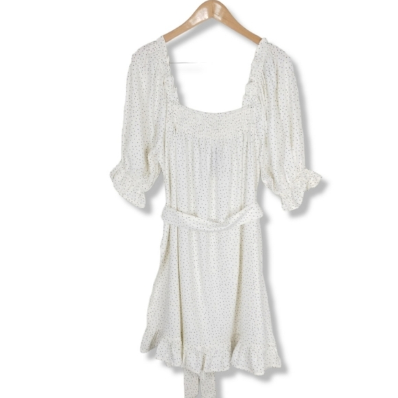 NWT Eloquii Plus Size Boho Dress in Polka Dot - Picture 6 of 8